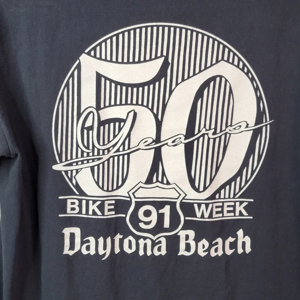 Harley-Davidson Vintage 90's Daytona Bike Week Single Stitched Graphic Tee L - Picture 5 of 10